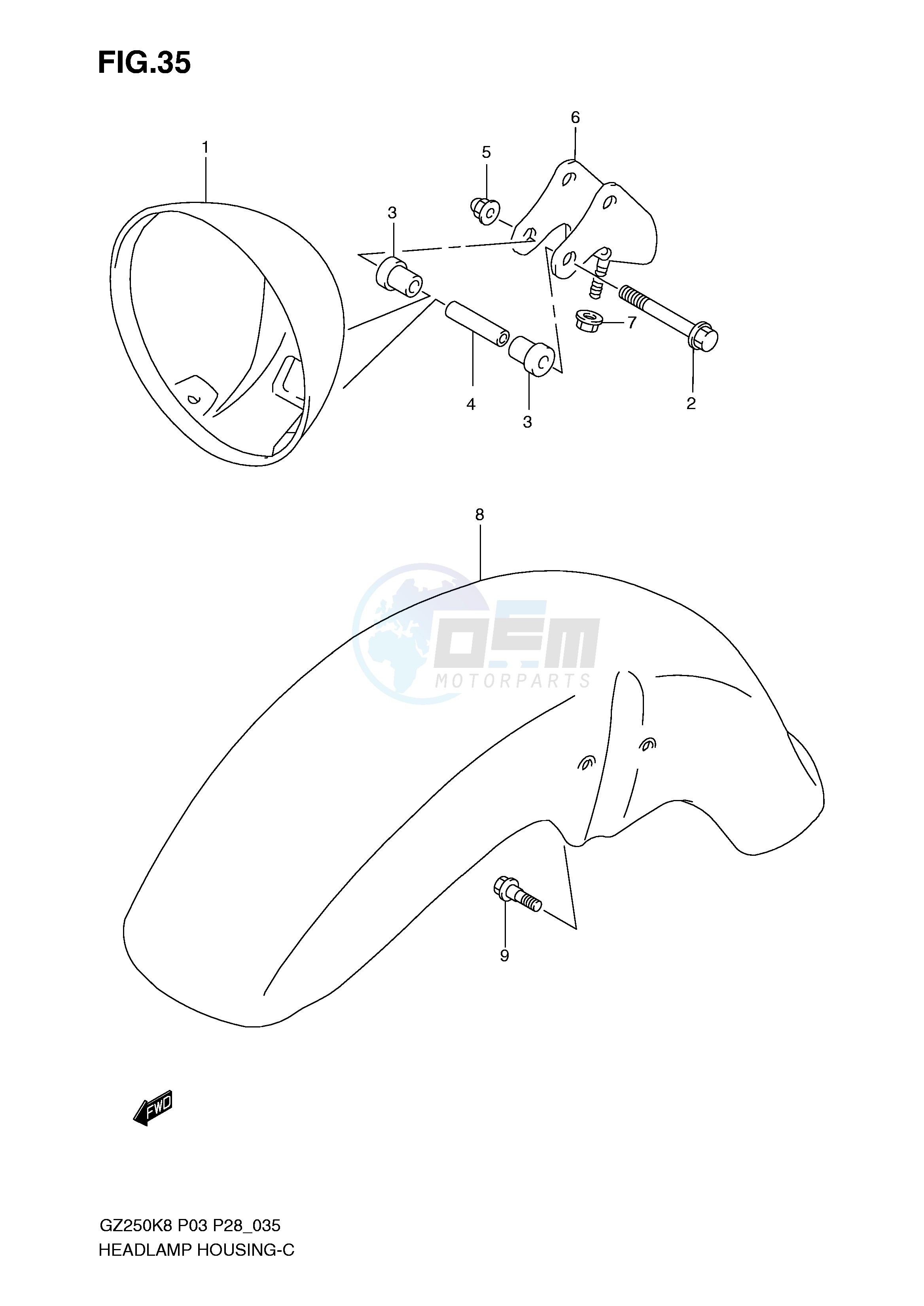 HEADLAMP HOUSING image