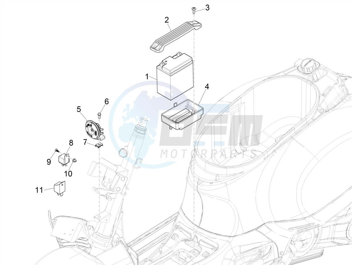 Remote control switches - Battery - Horn image