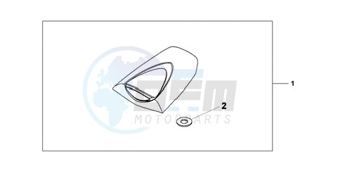 SEAT COWL VICTORY RED blueprint