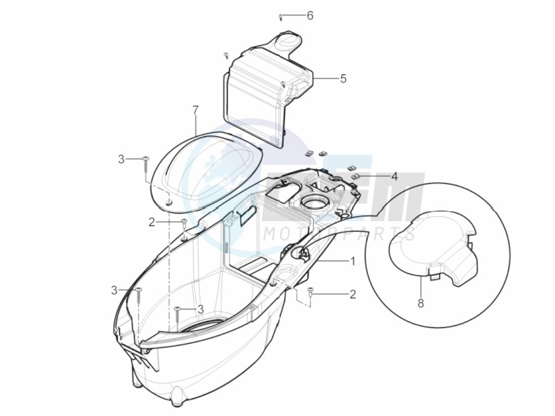 Helmet housing - Undersaddle image