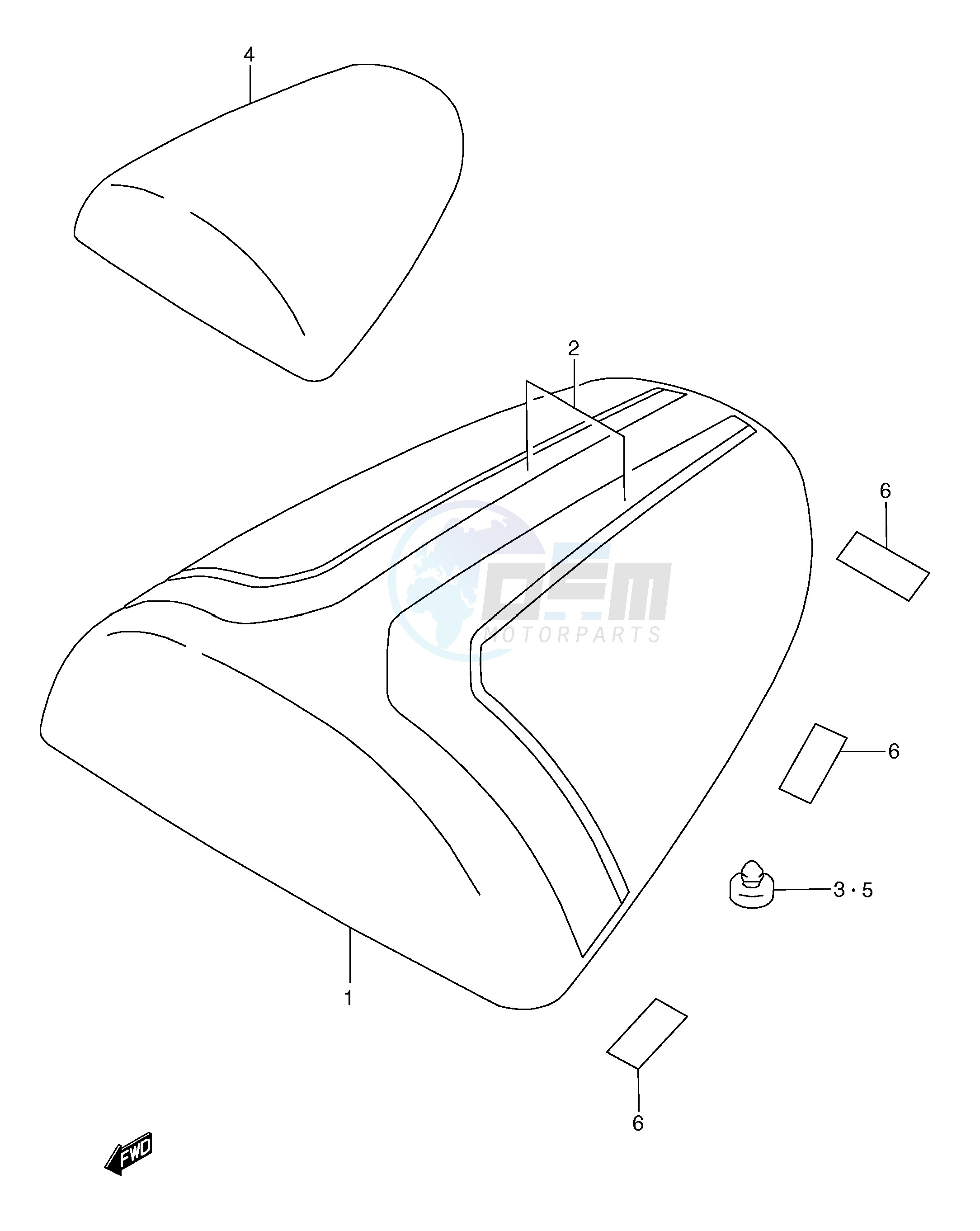 SEAT TAIL BOX (MODEL V) blueprint