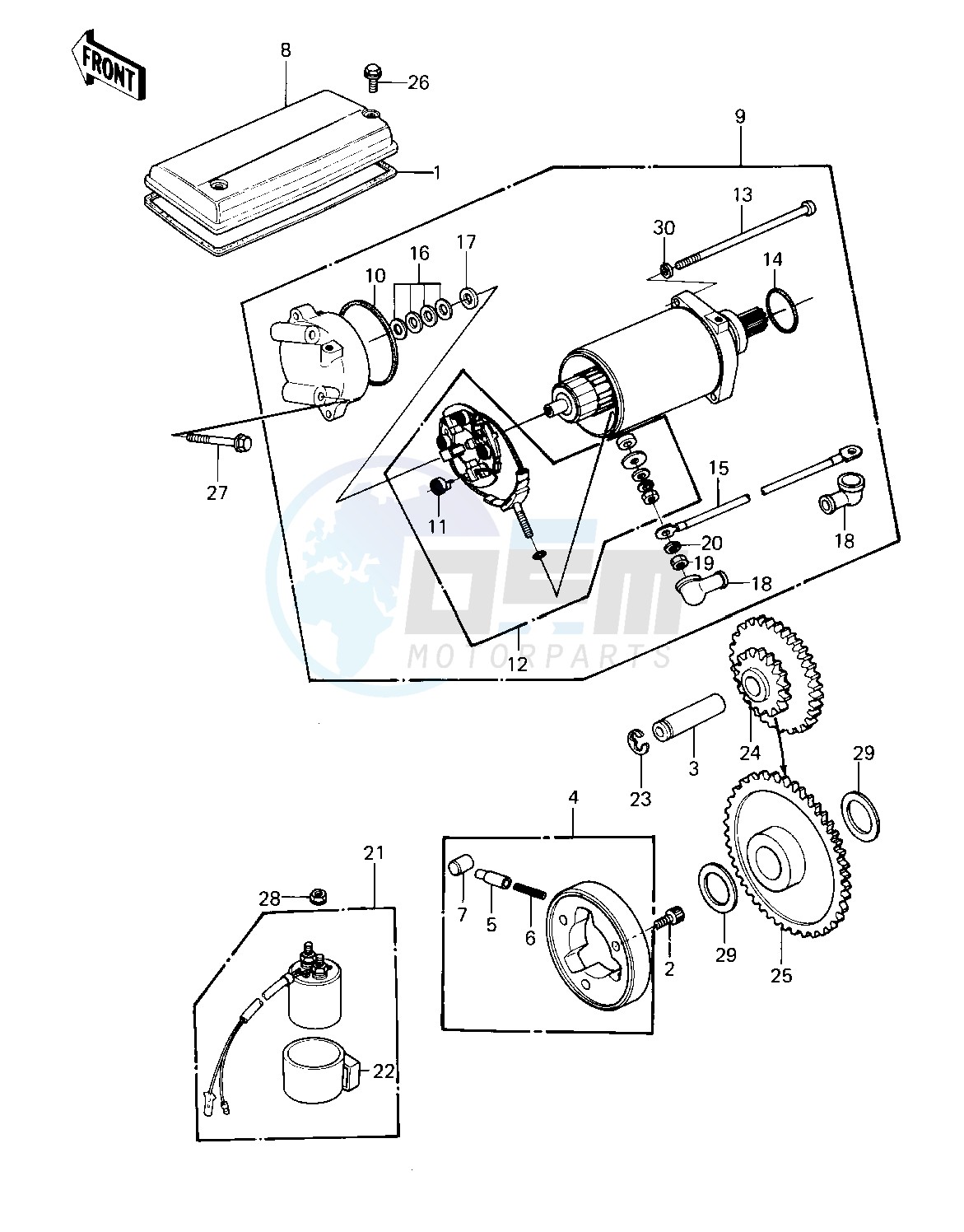 STARTER MOTOR_STARTER CLUTCH -- 80-81 A1_A2- - image