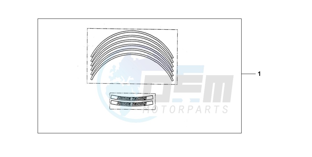 WHEEL STICKER SET YELLOW image