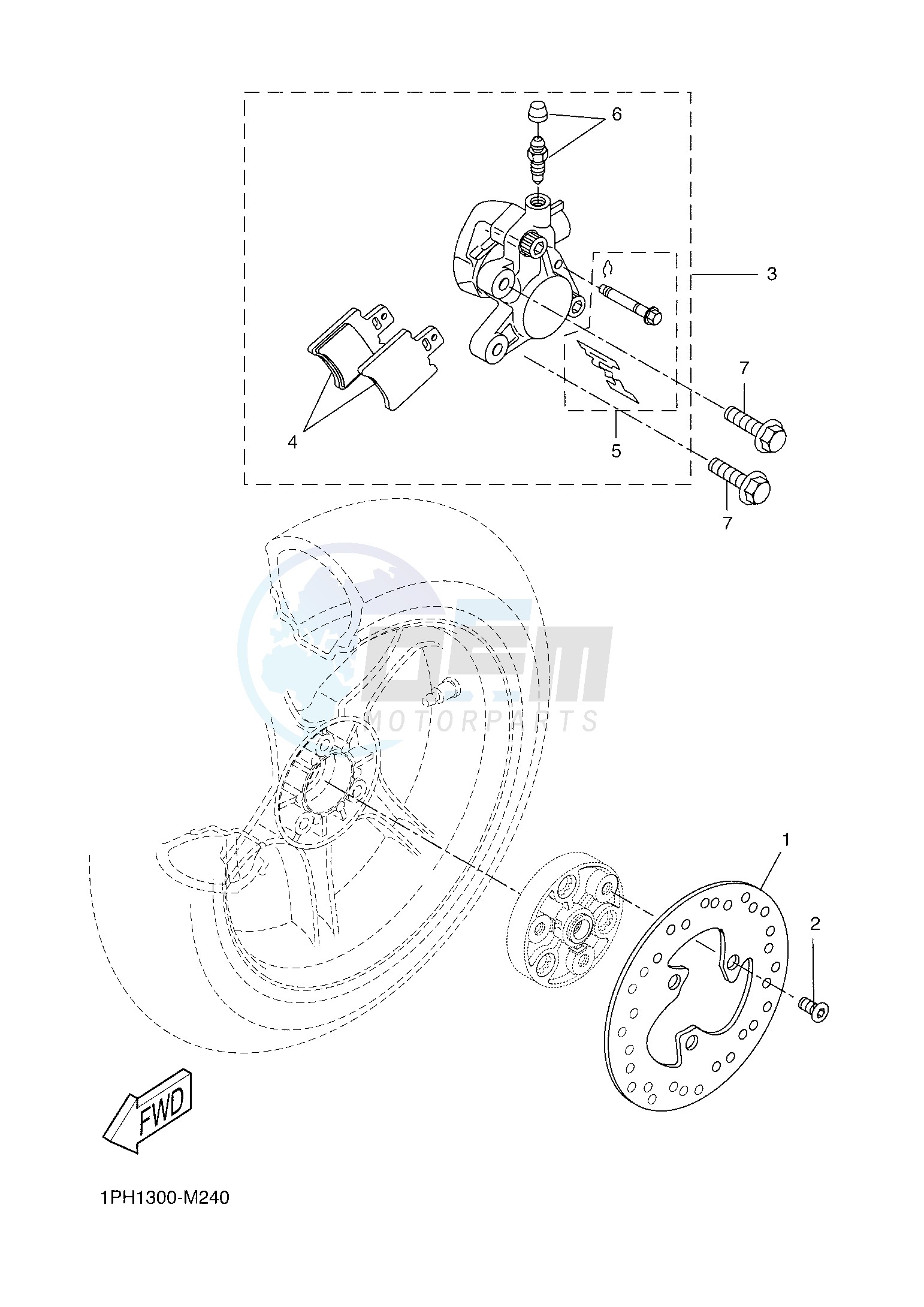 REAR BRAKE CALIPER image