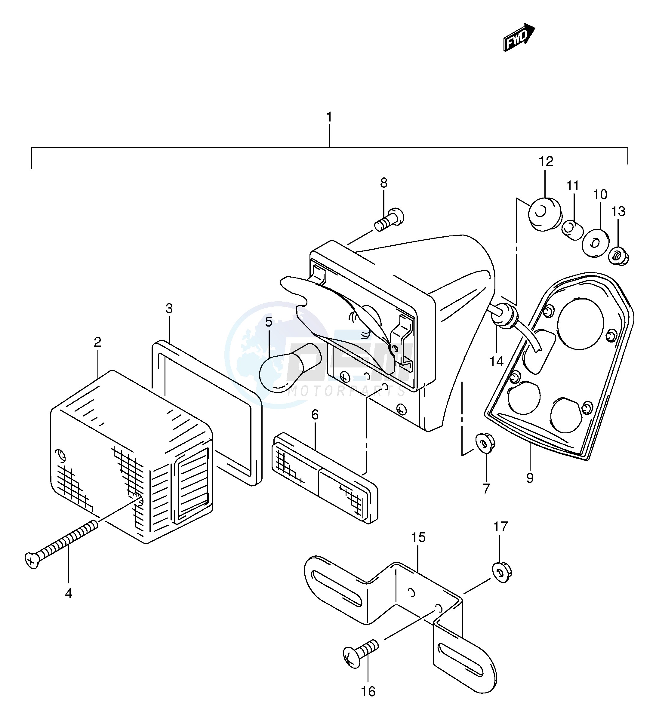 REAR COMBINATION LAMP image