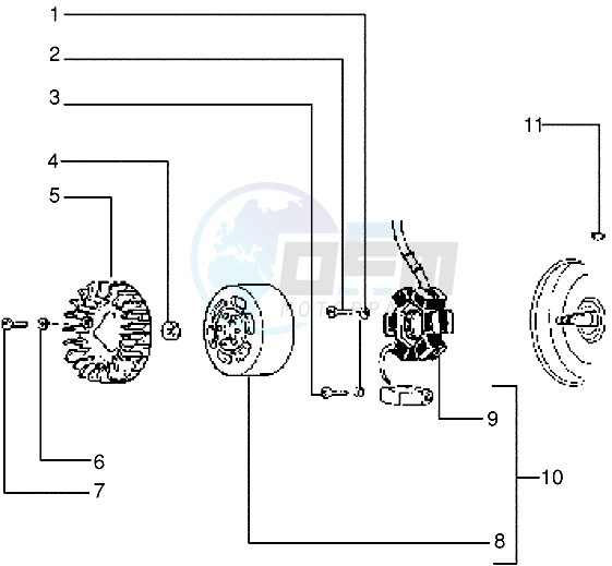 Rear wheel shaft image