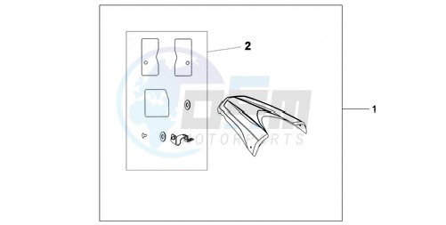 REAR SEAT COWL PEARL COOL WHITE image