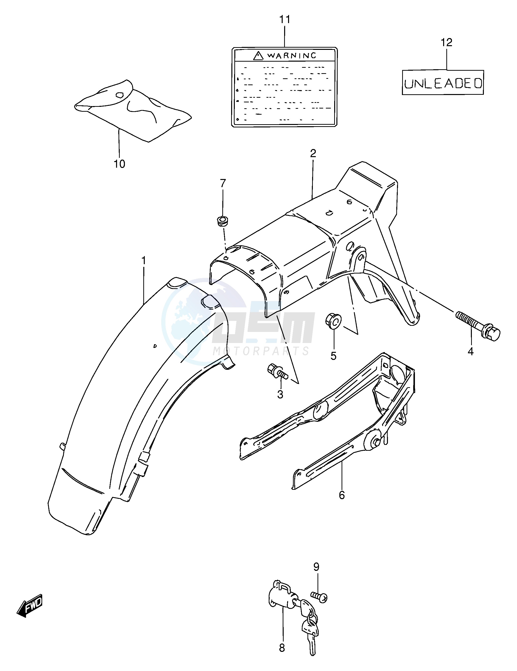 REAR FENDER (MODEL R) image