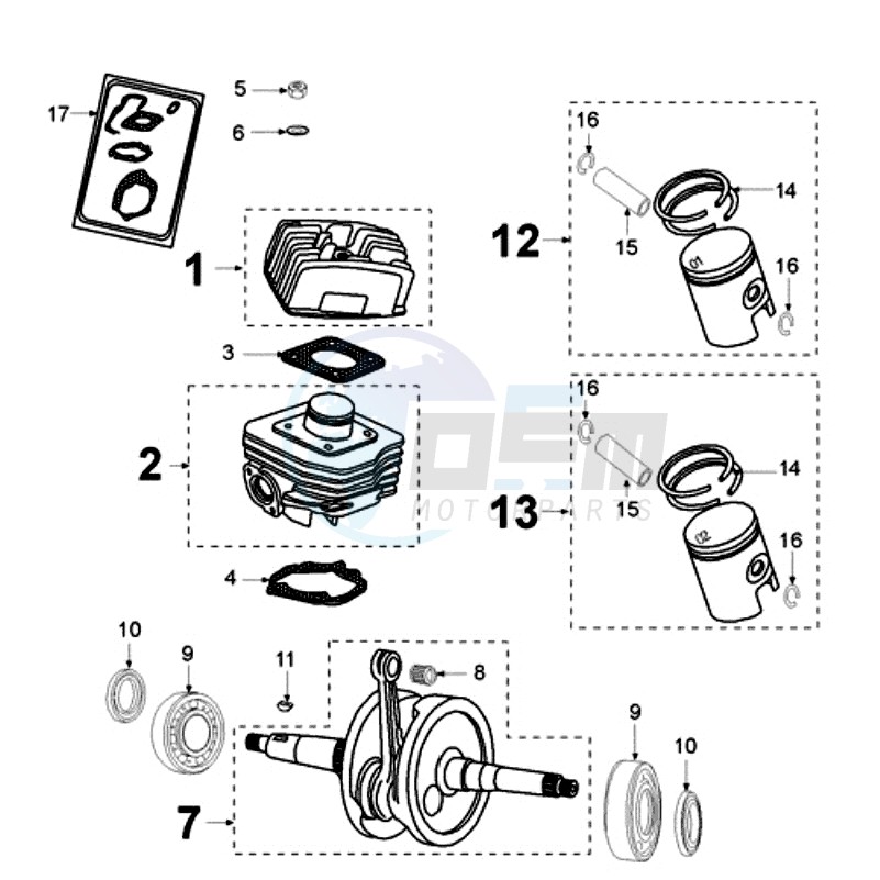 CRANKSHAFT AND CYLINDER image