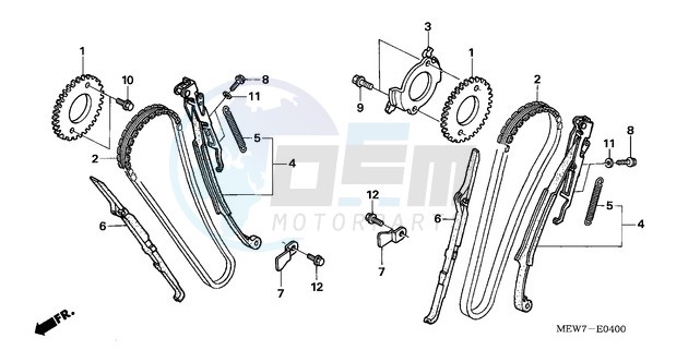 CAM CHAIN/TENSIONER image