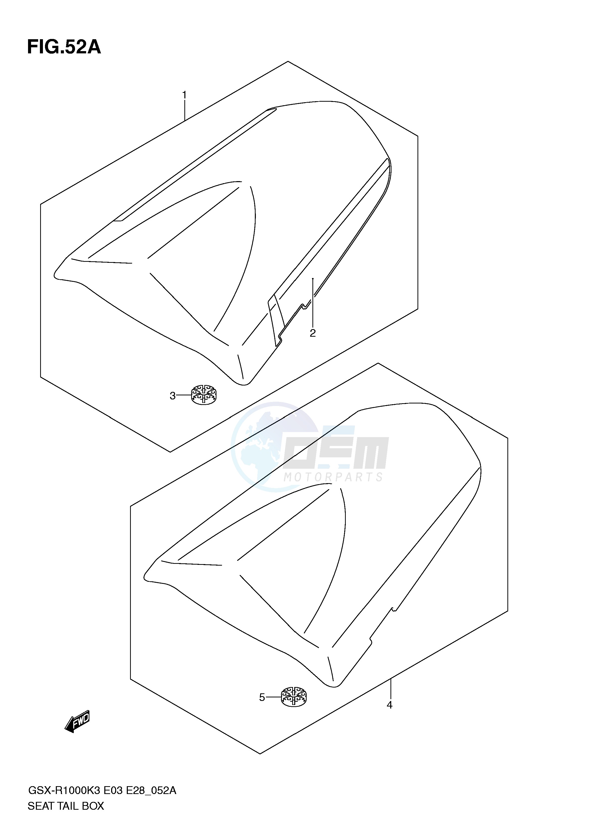 SEAT TAIL BOX (MODEL K4) blueprint