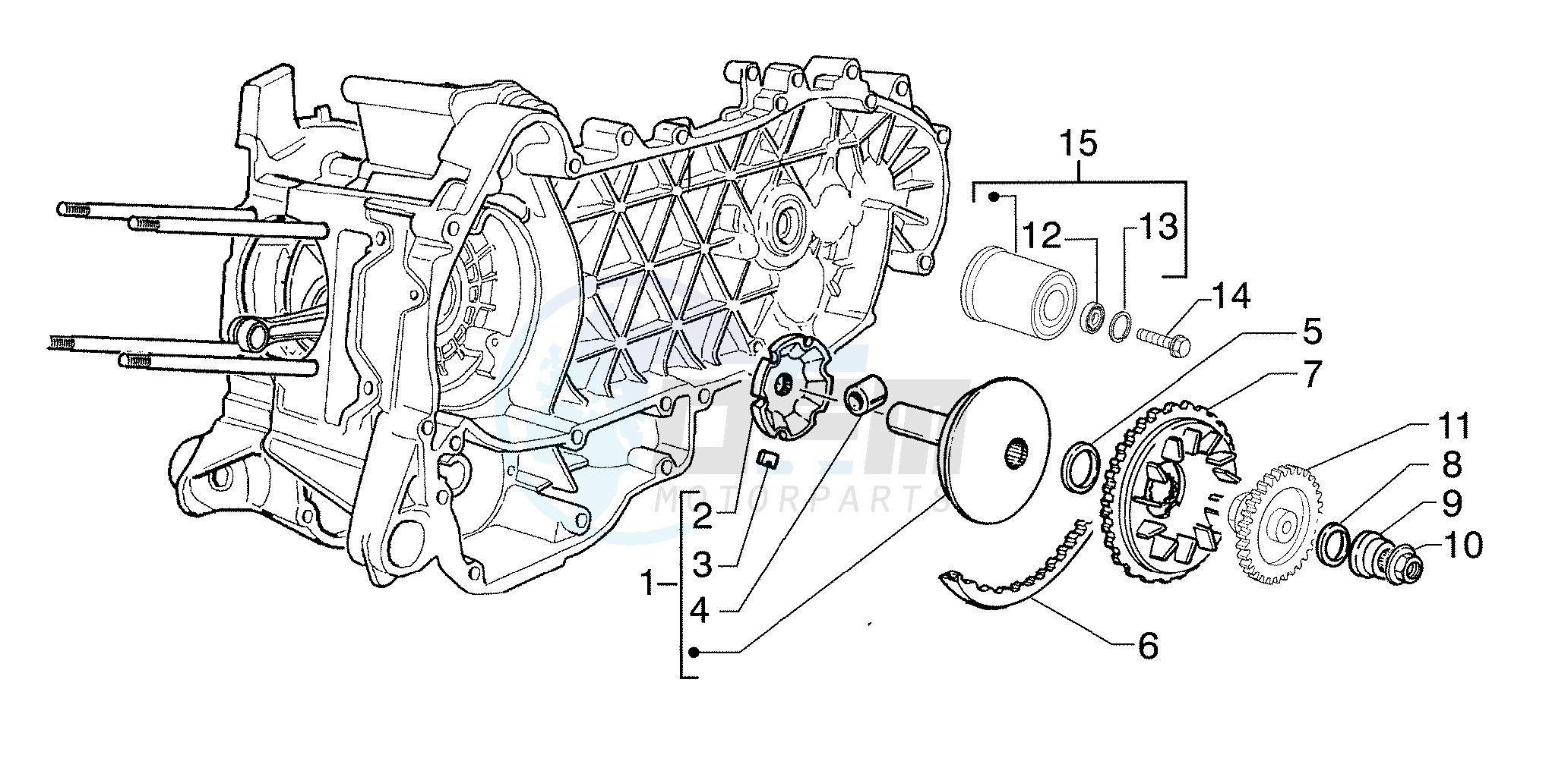 Half-pulley assy. driving image