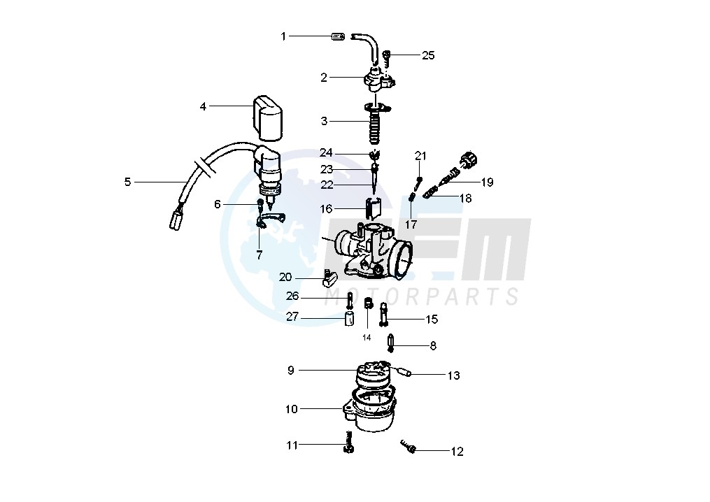 Carburetor WEBER blueprint