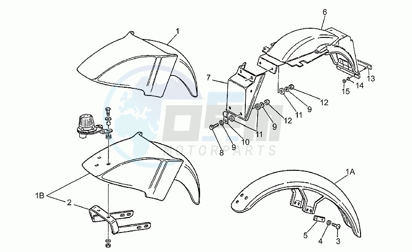 Front/rear mudguards image