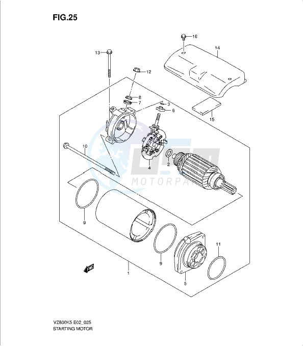 STARTING MOTOR image