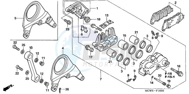 REAR BRAKE CALIPER image