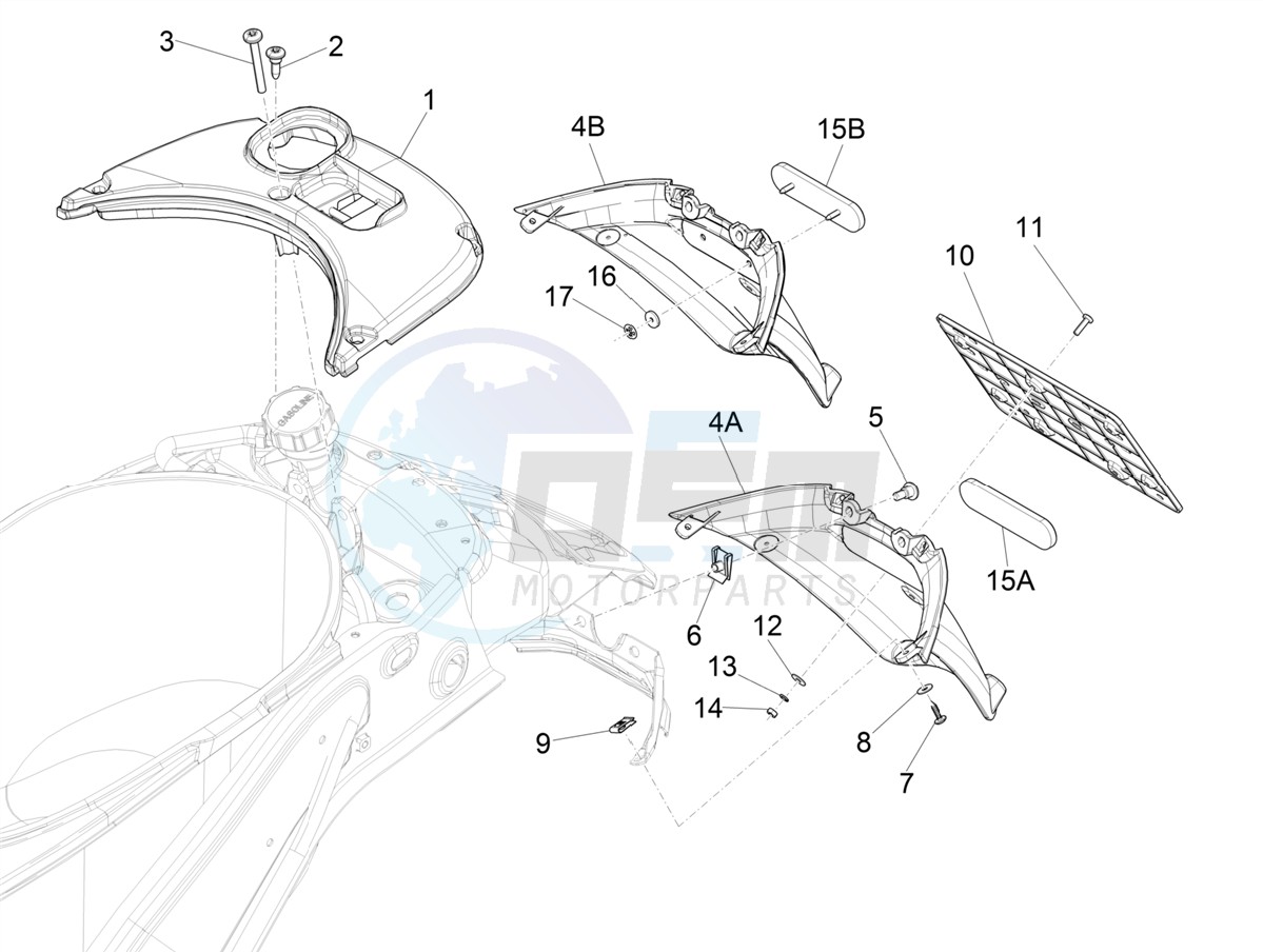 Rear cover - Splash guard image