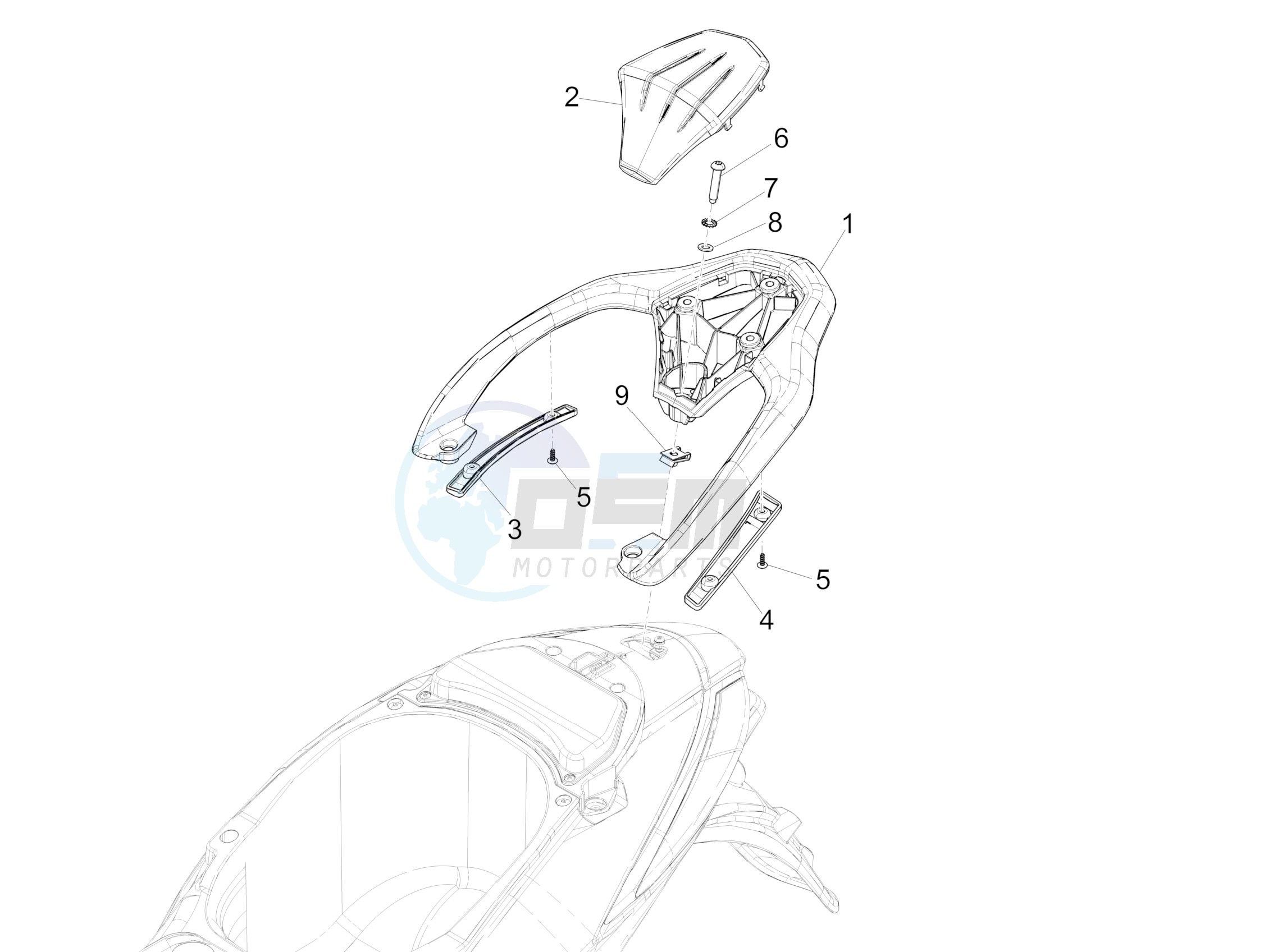 Rear luggage rack image