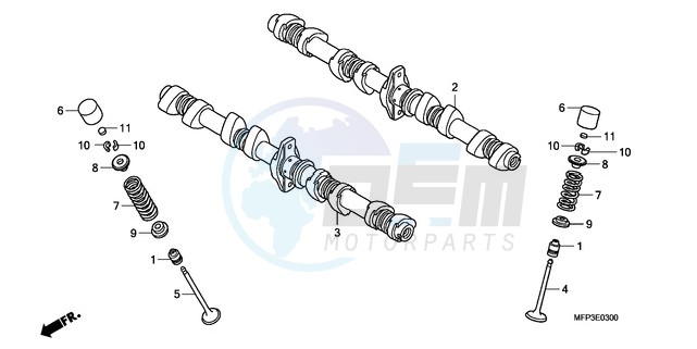 CAMSHAFT/VALVE blueprint