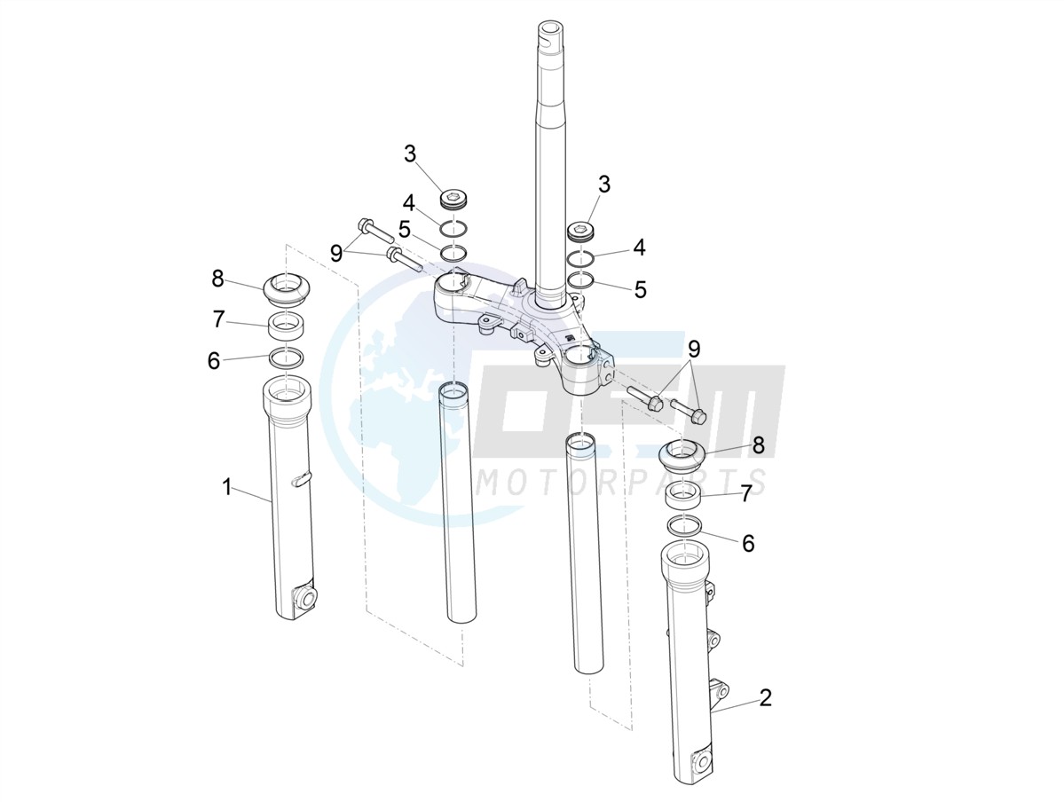 Fork's components (Kayaba) image