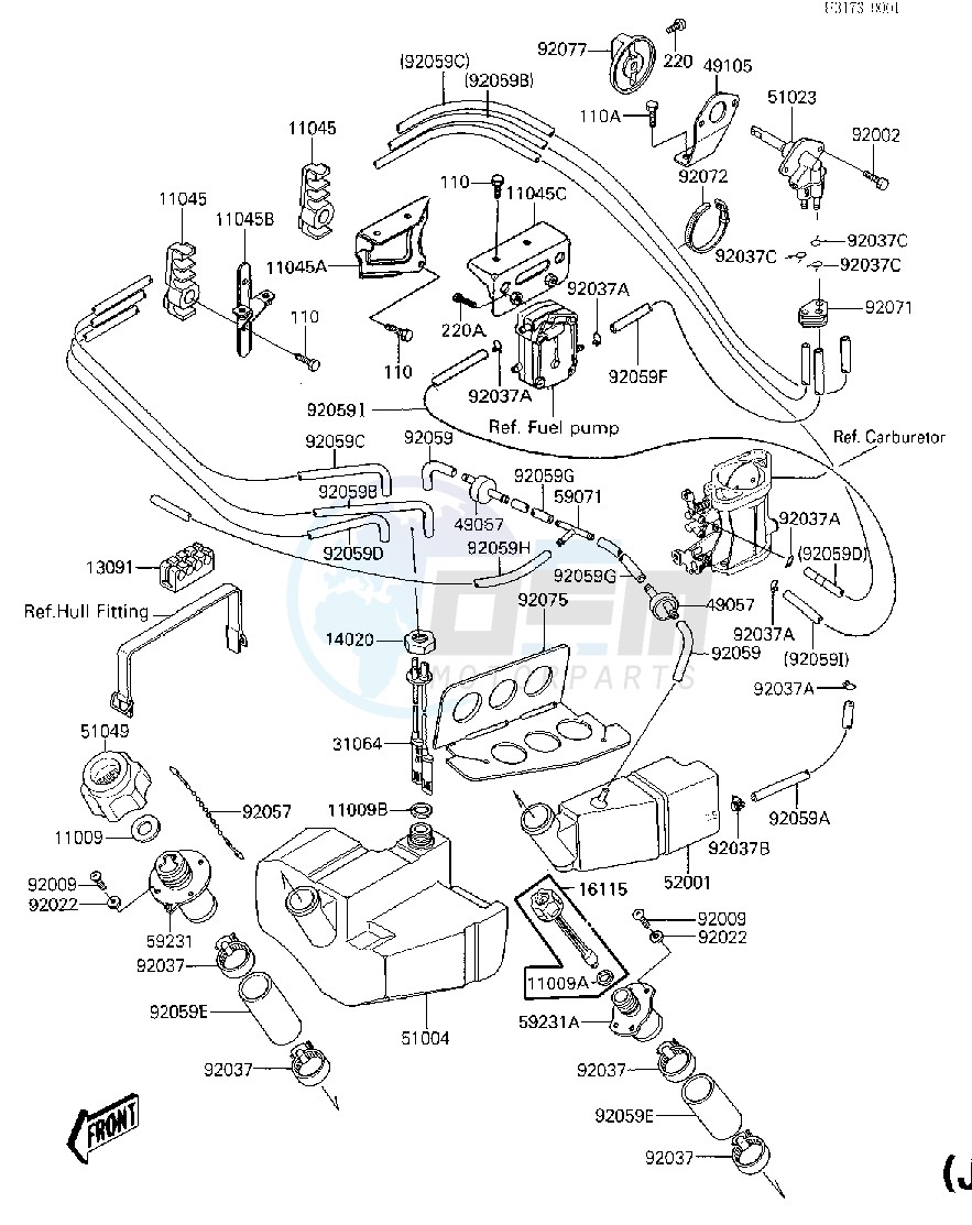 FUEL TANK_OIL TANK -- JF650-A1- - image