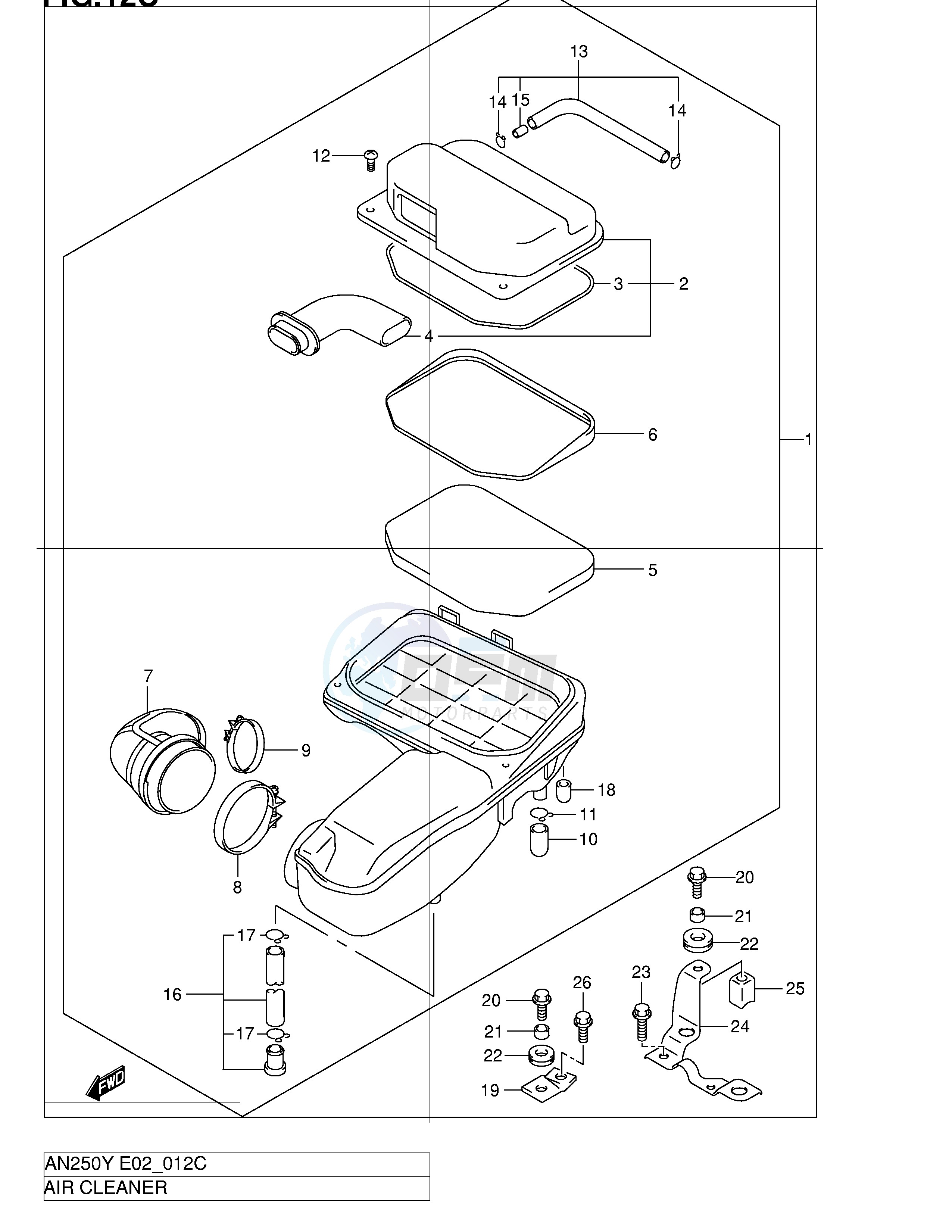 AIR CLEANER (MODEL K1 K2) blueprint