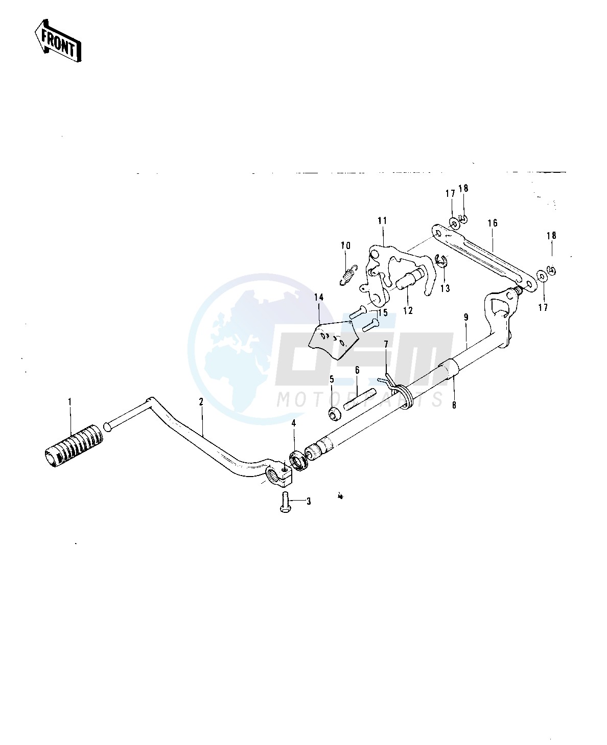 GEAR CHANGE MECHANISM -- 73 F11M- - image