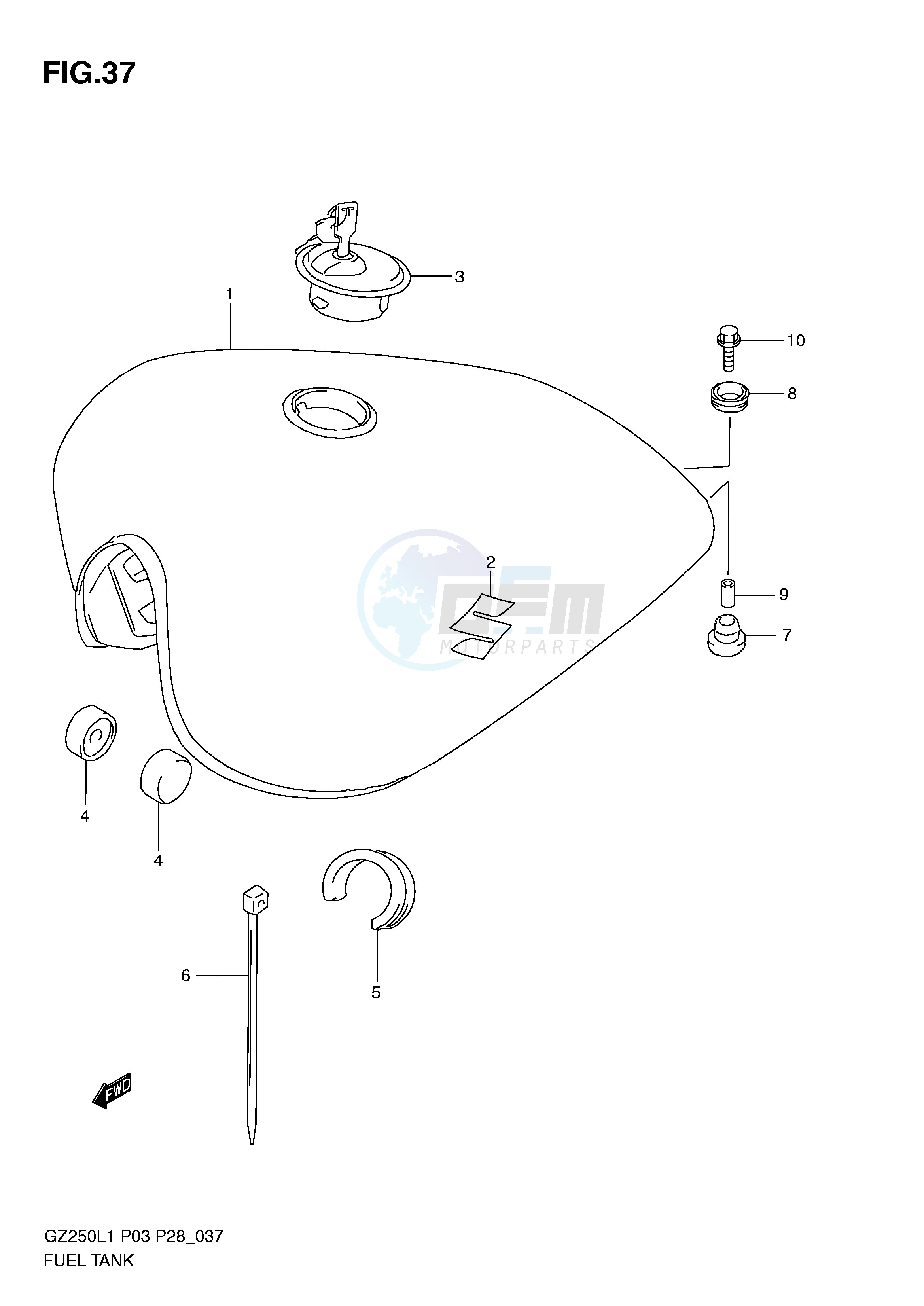 FUEL TANK (MODEL P3) image