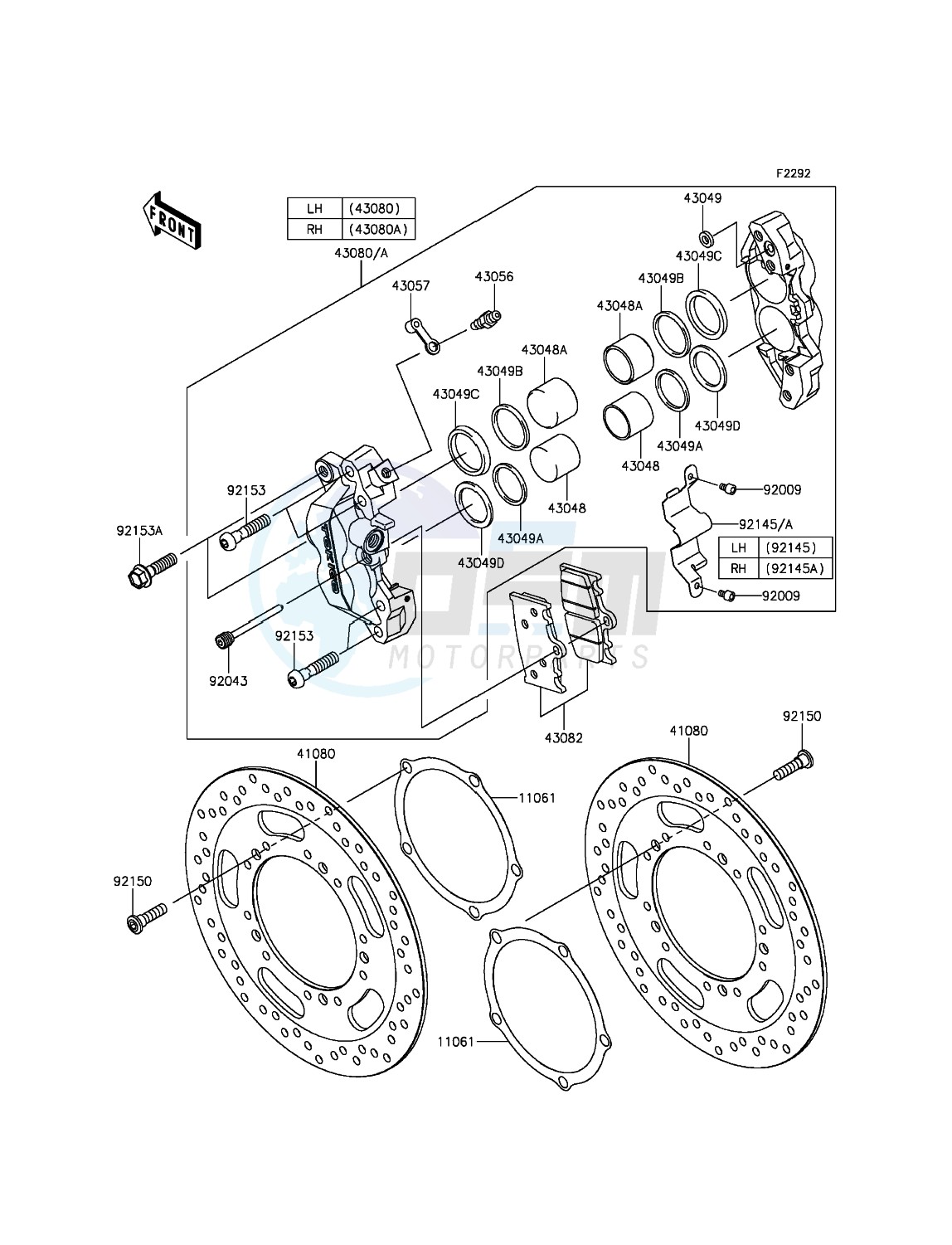 Front Brake blueprint