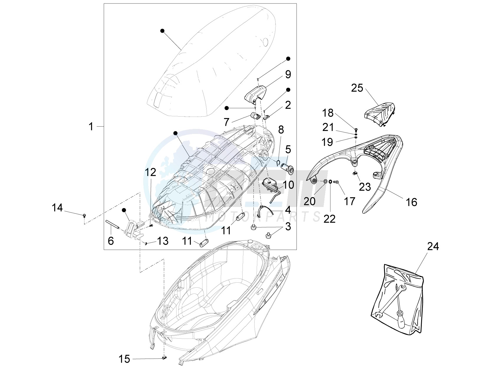 Saddle/seats image