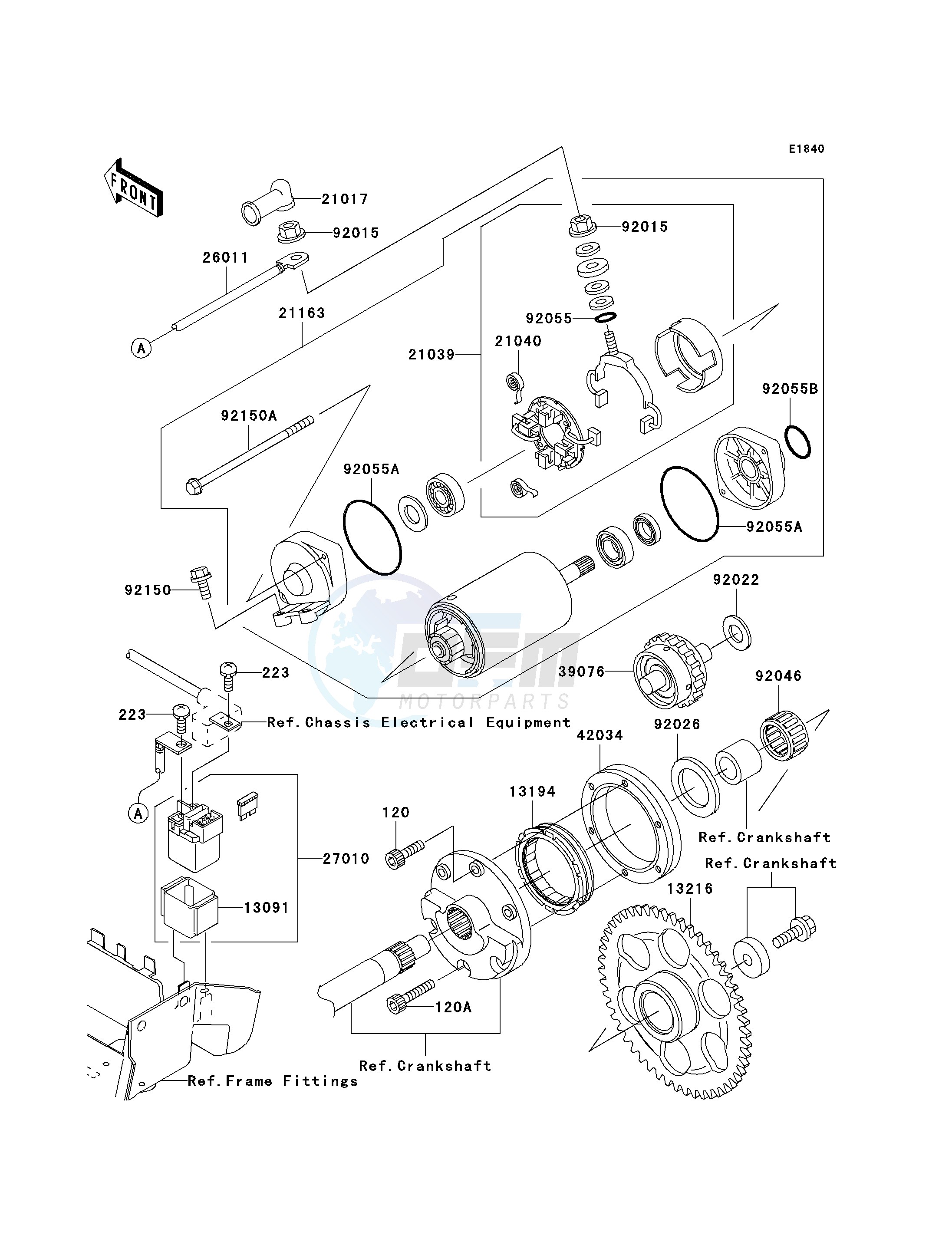 STARTER MOTOR blueprint