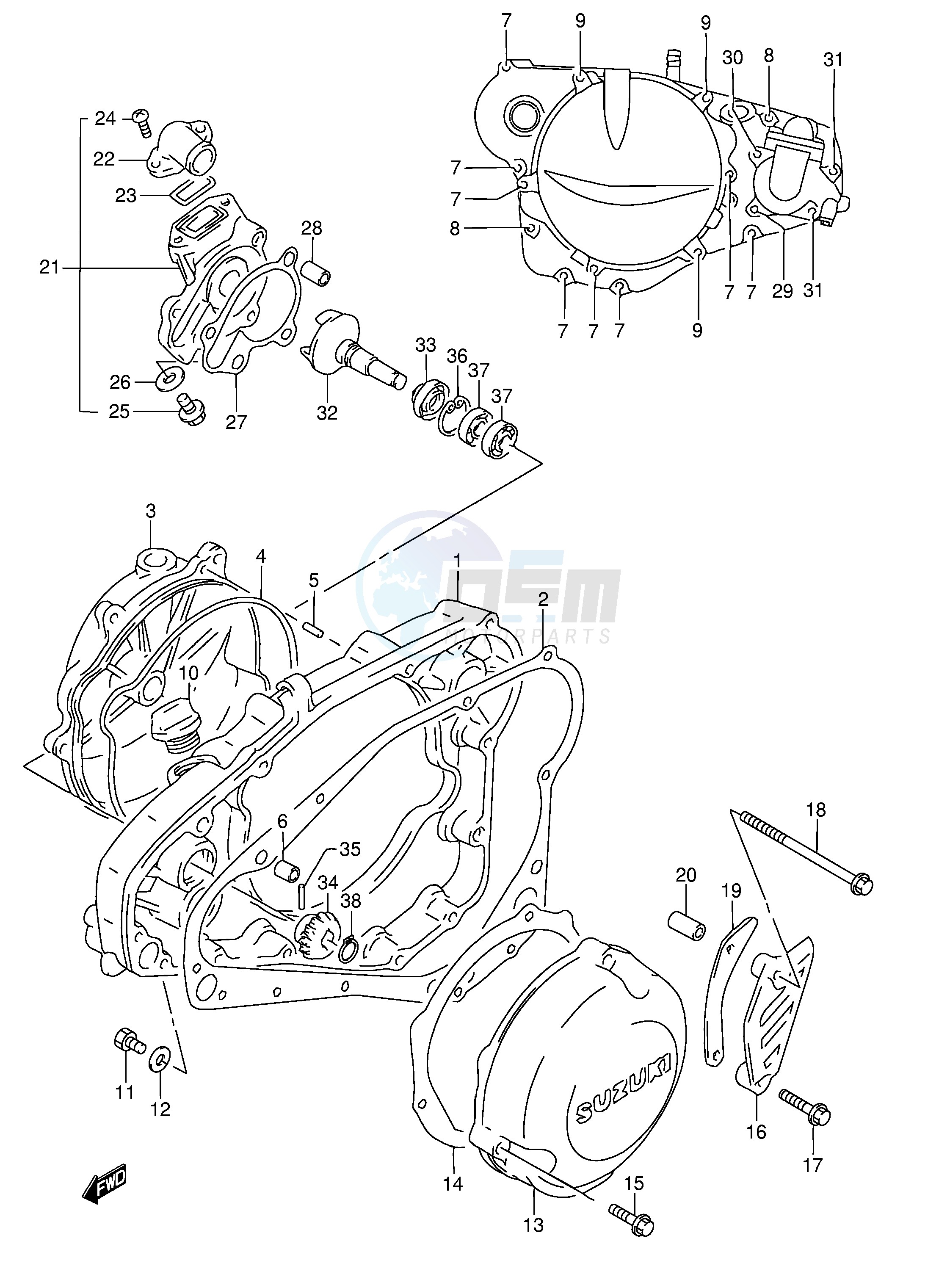 CRANKCASE COVER image