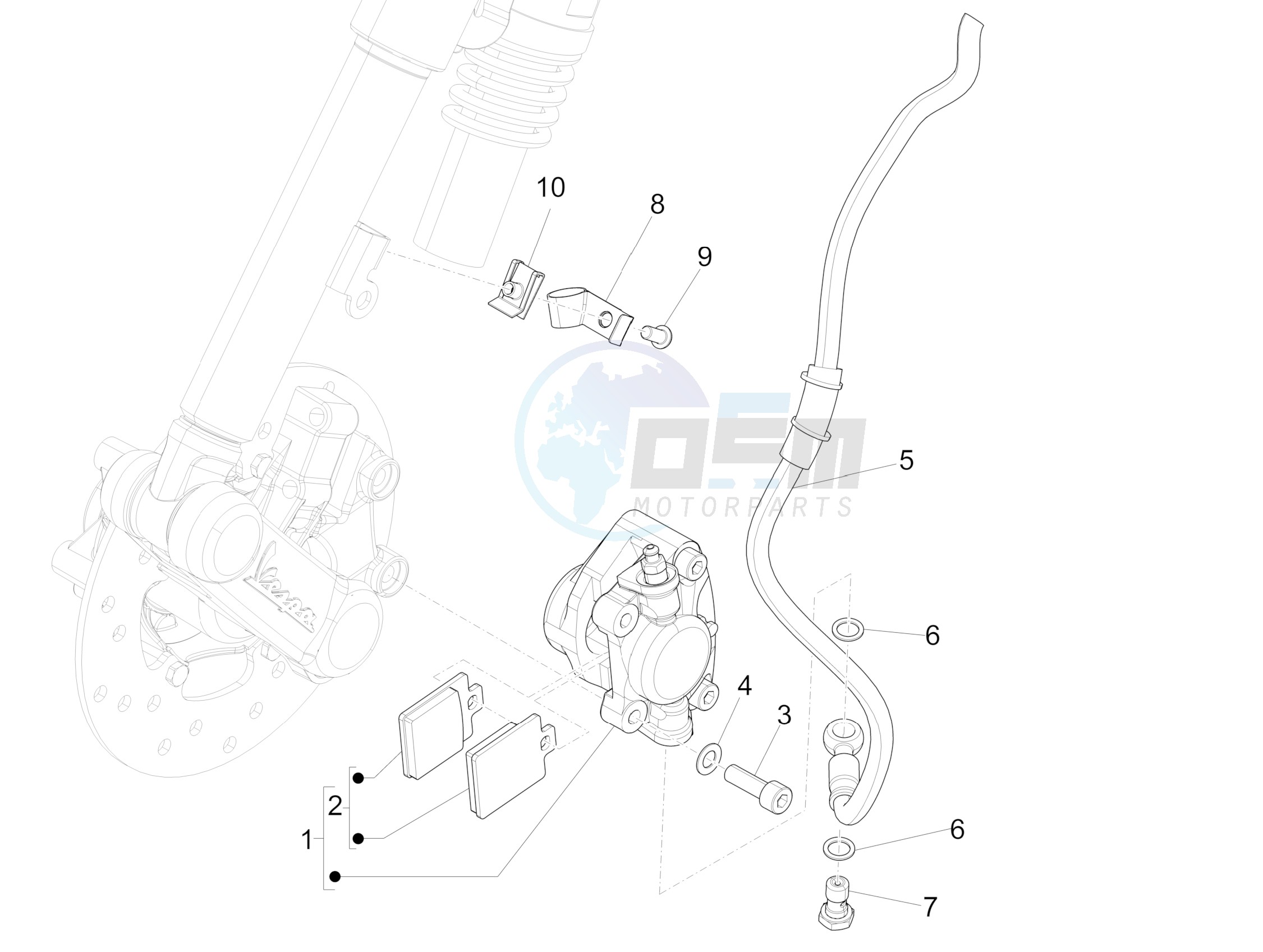 Brakes pipes - Calipers image