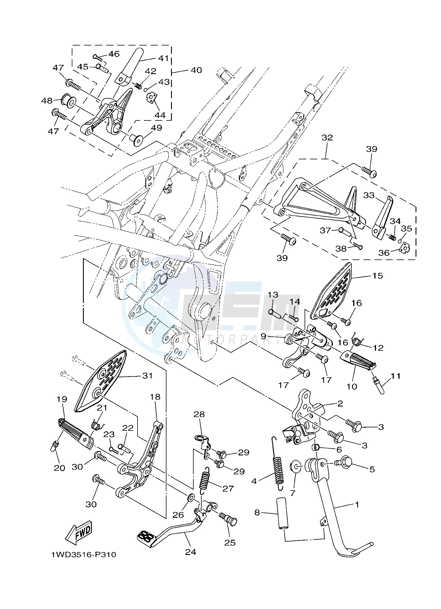 STAND & FOOTREST image