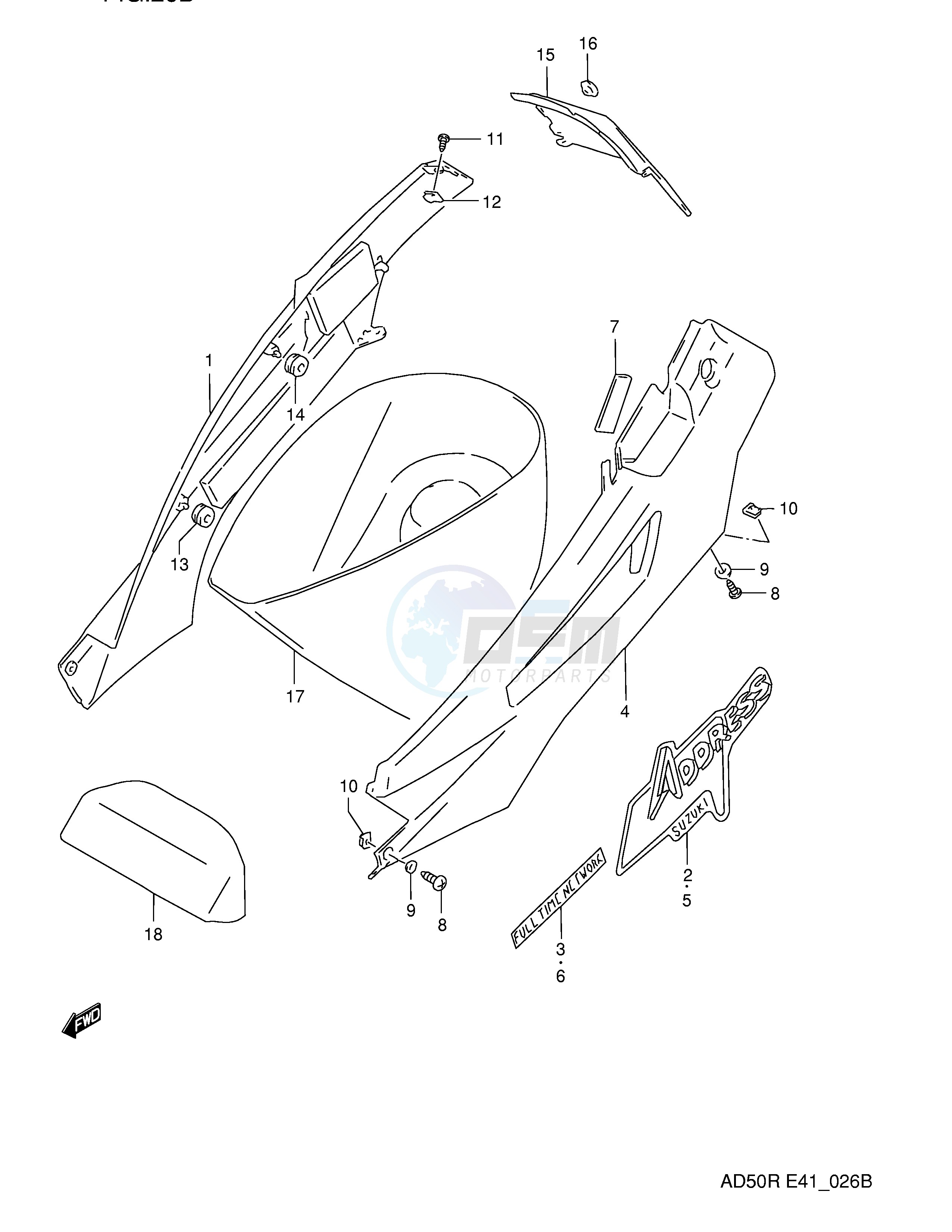 FRAME COVER (MODEL M E41,P9,E94) blueprint