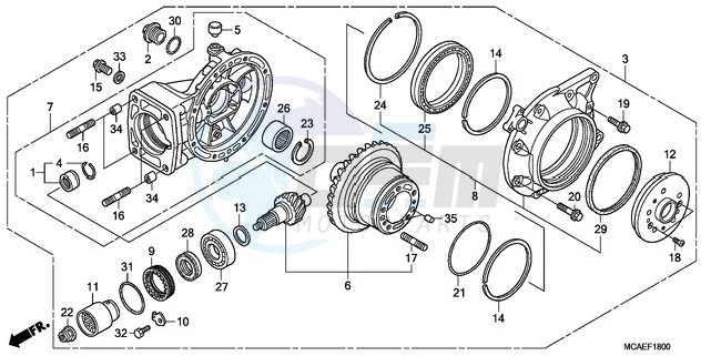 FINAL DRIVEN GEAR blueprint