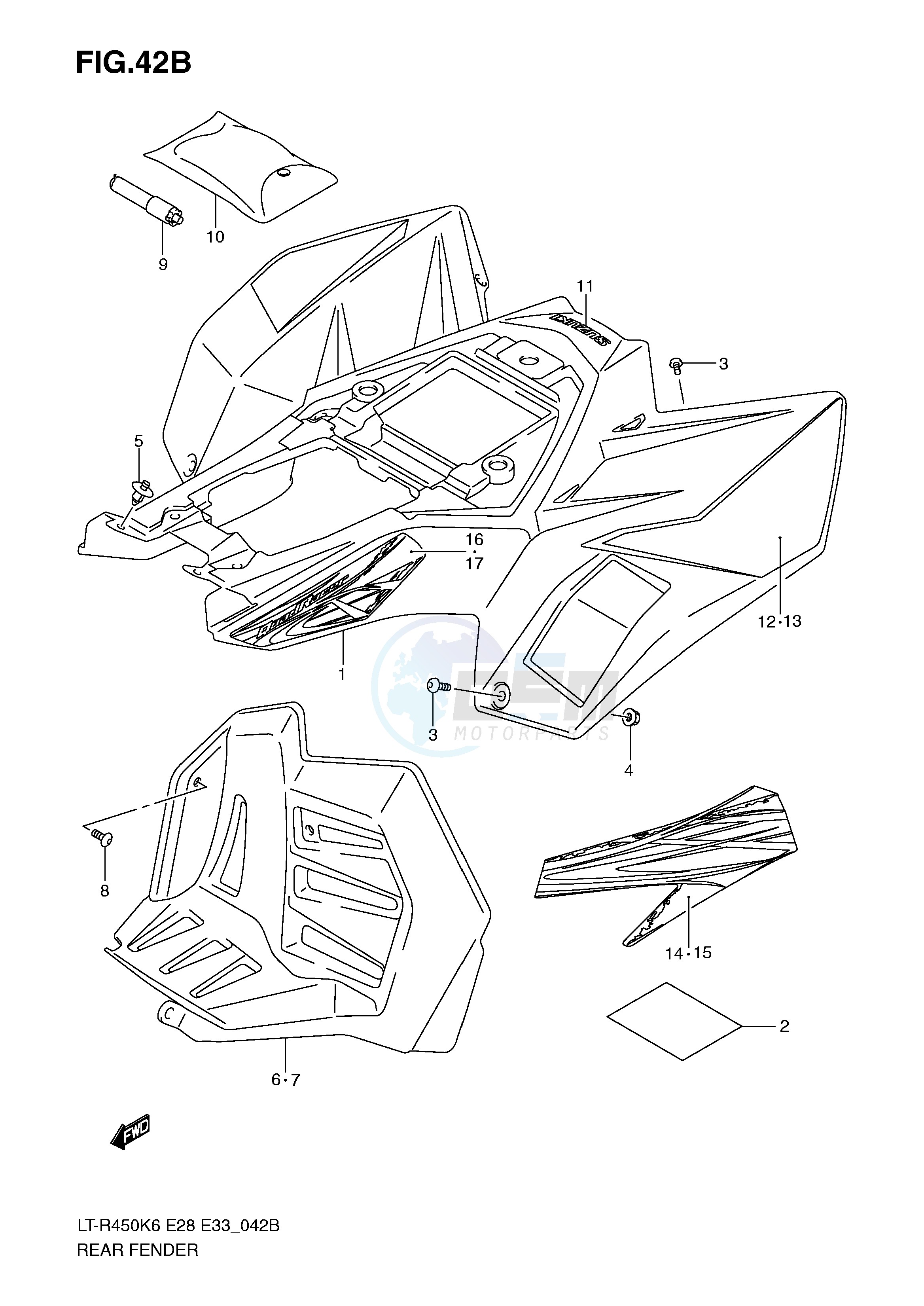 REAR FENDER (MODEL K9) image