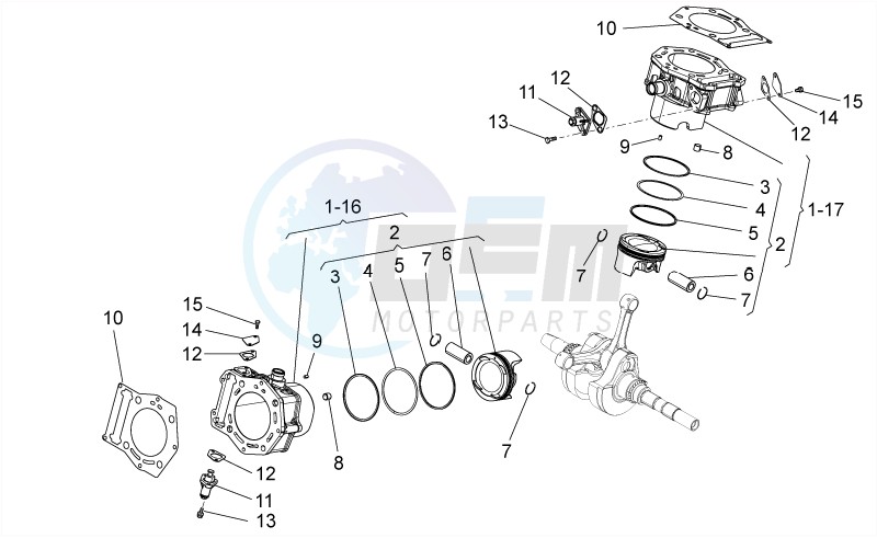 Cylinder with piston image