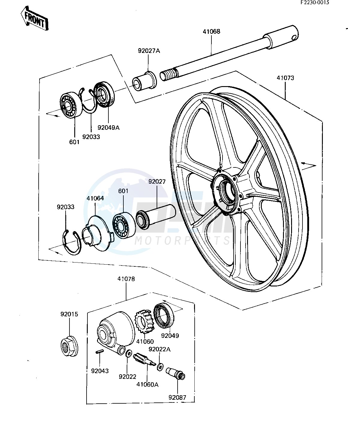 FRONT WHEEL_HUB image