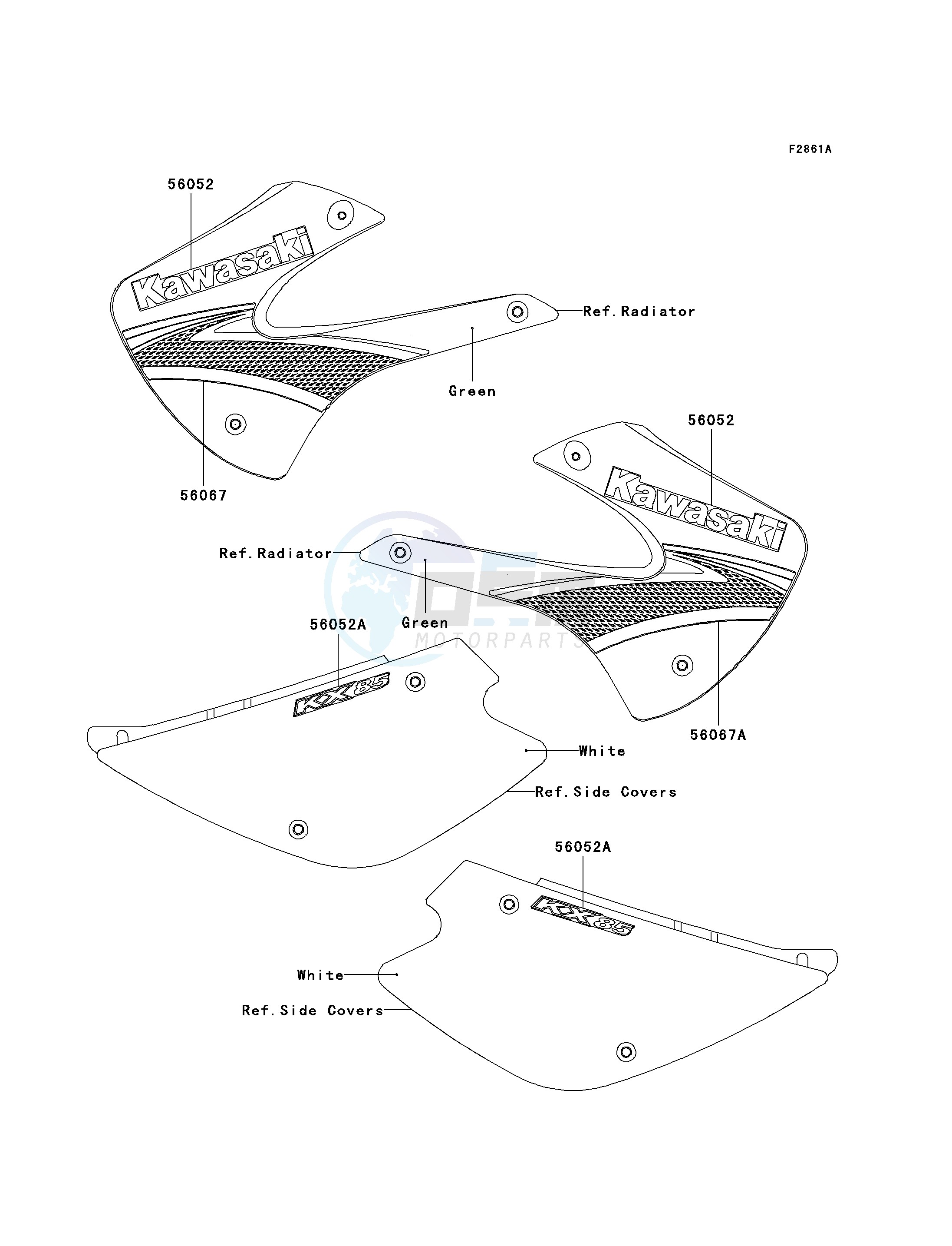 DECALS-- GREEN- --- A7F- - image