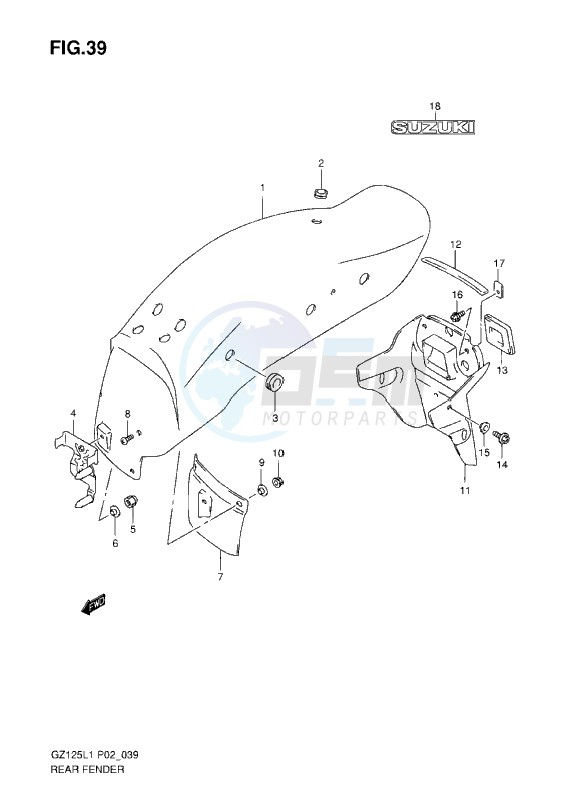 REAR FENDER L1 image