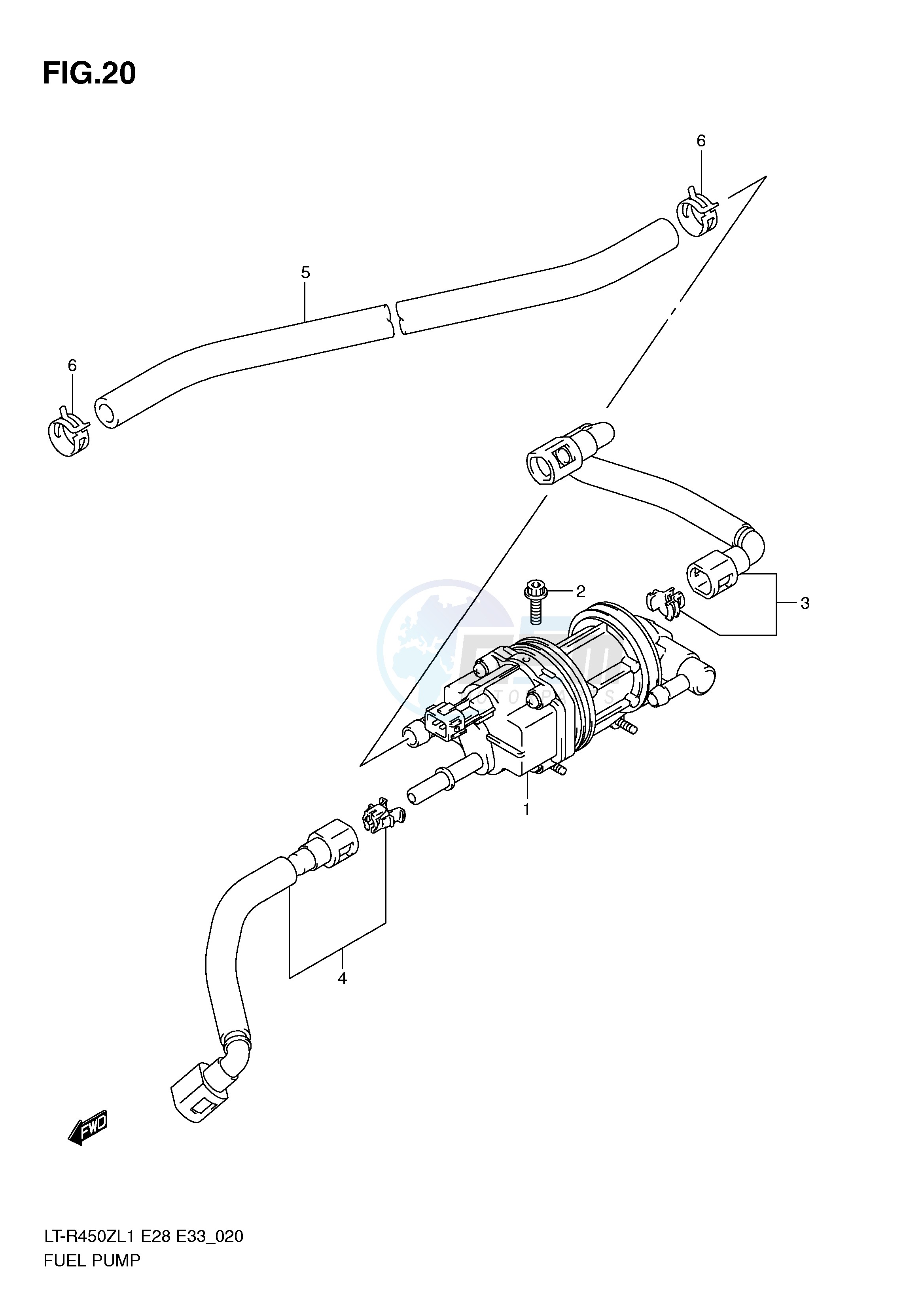 FUEL PUMP (LT-R450ZL1 E28) blueprint