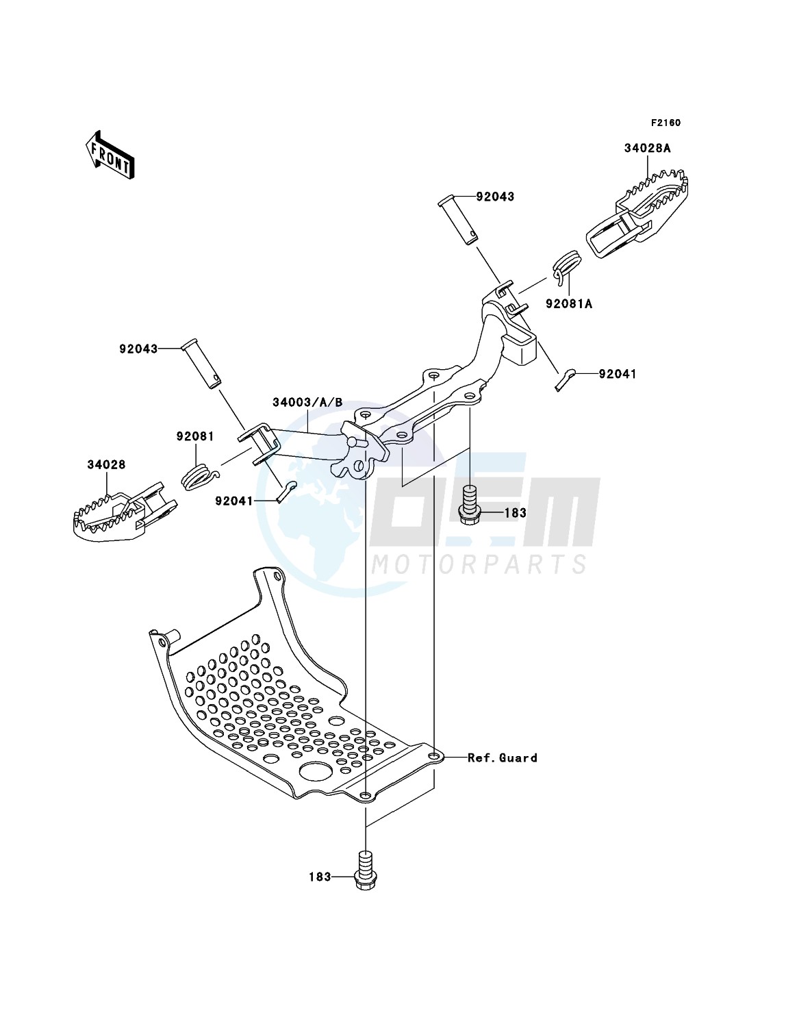 Footrests blueprint