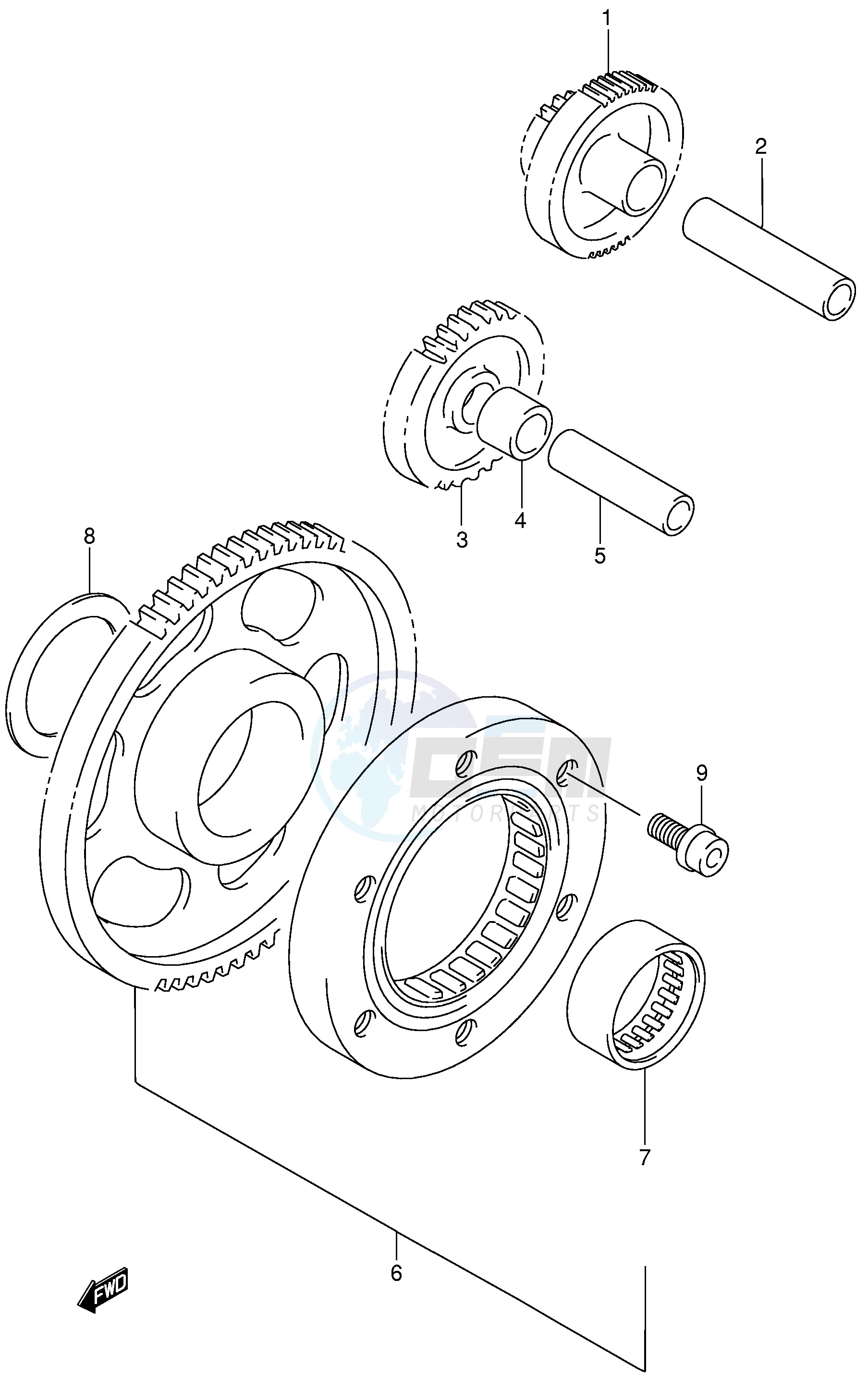 STARTER CLUTCH blueprint