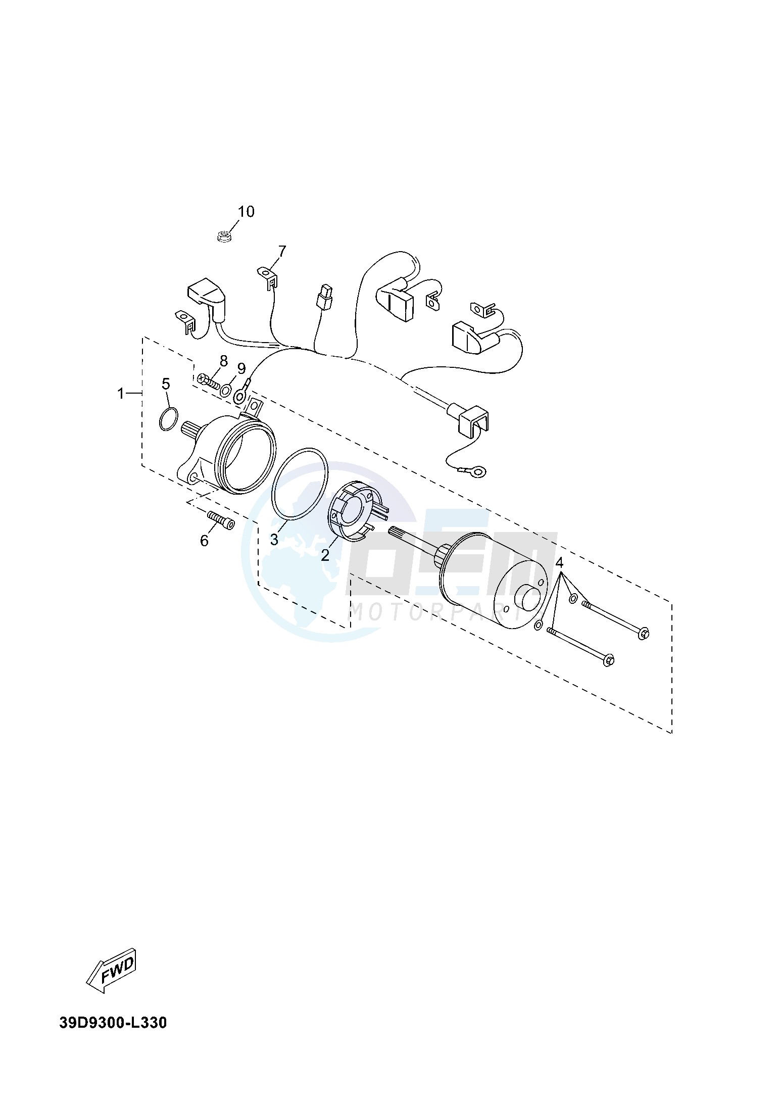 STARTING MOTOR blueprint