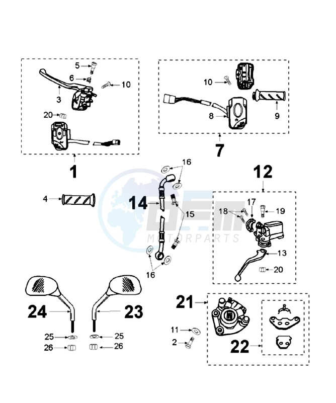 BRAKE SYSTEM HENTONG / SOVEREP BRAKE LEVER image