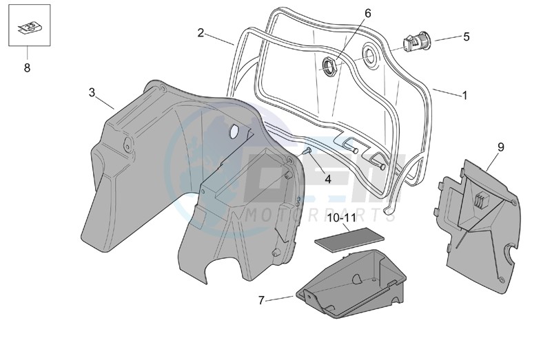 Central body - Glove comp image