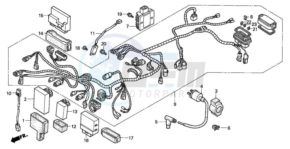 WIRE HARNESS (TRX450FE) image