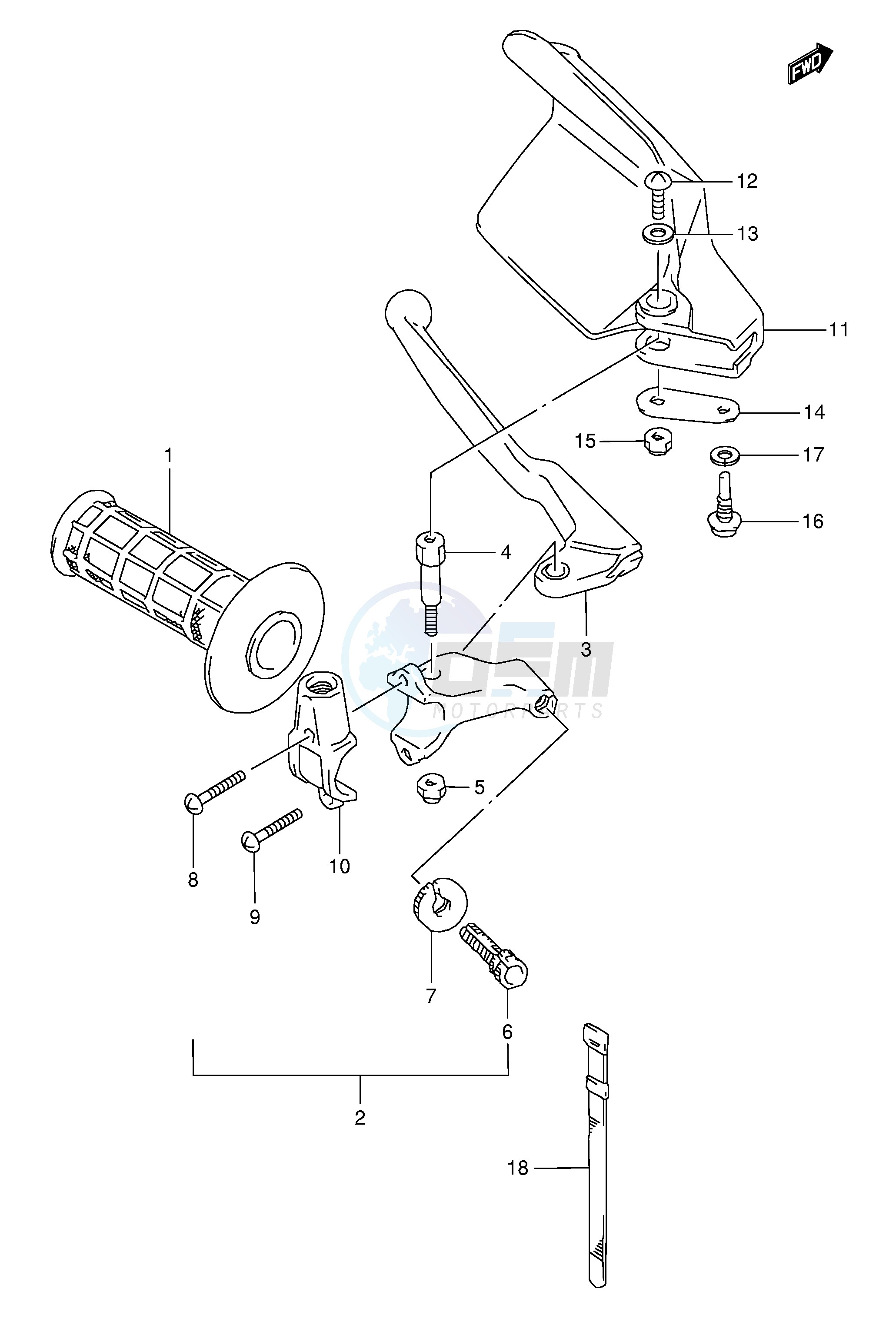 LEFT HANDLE LEVER (E24) image