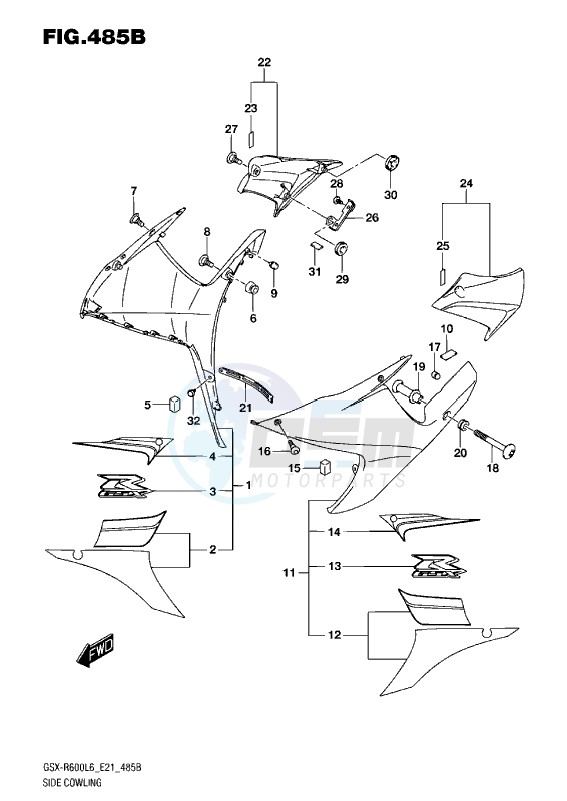 SIDE COWLING L6 (AJP) image